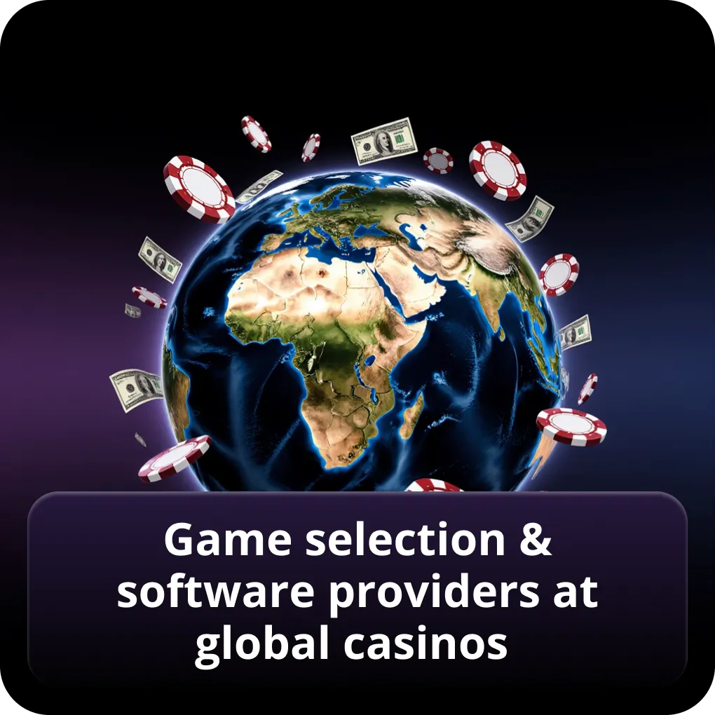 Game selection and software providers at international online casinos UK