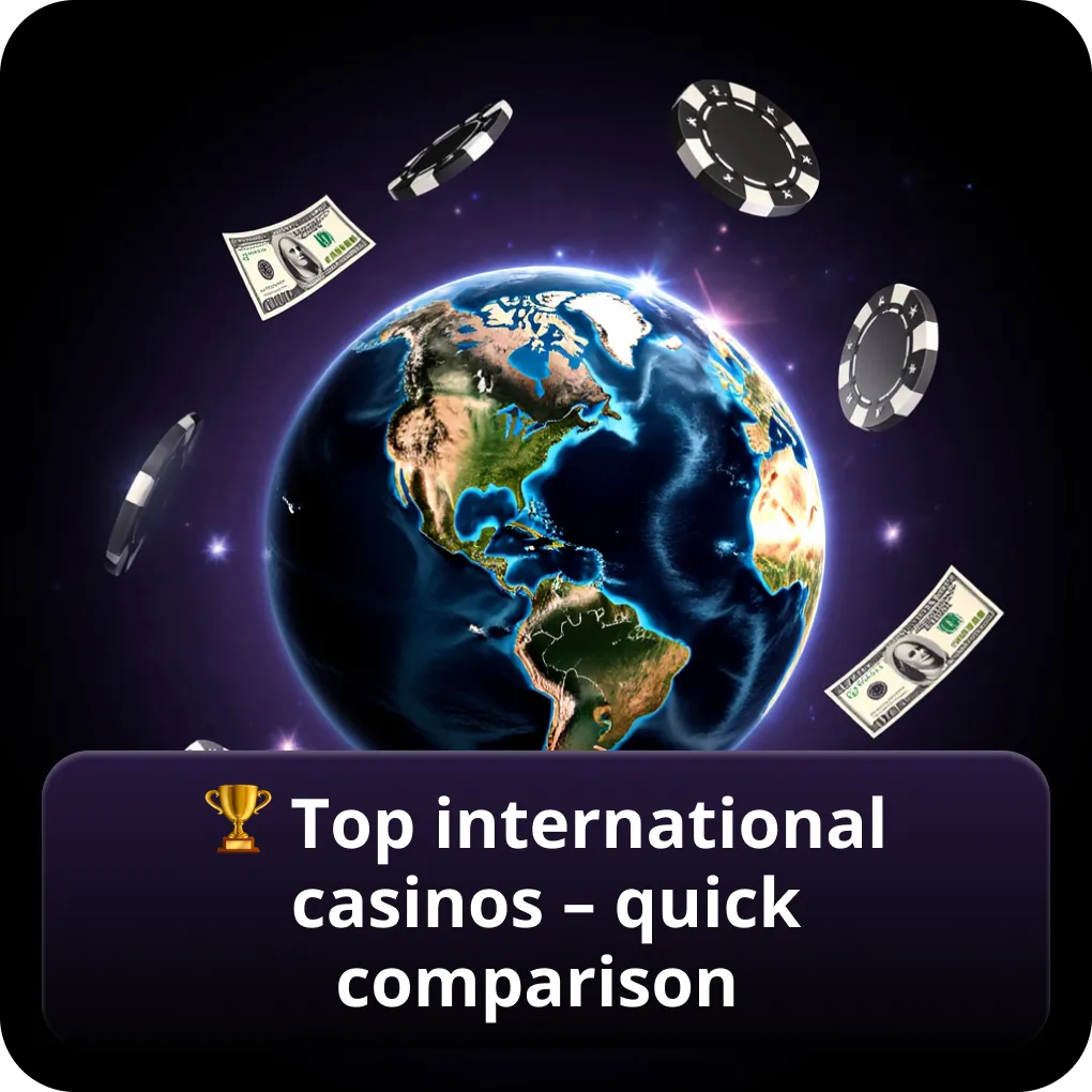 Top international casinos UK — quick comparison 2026