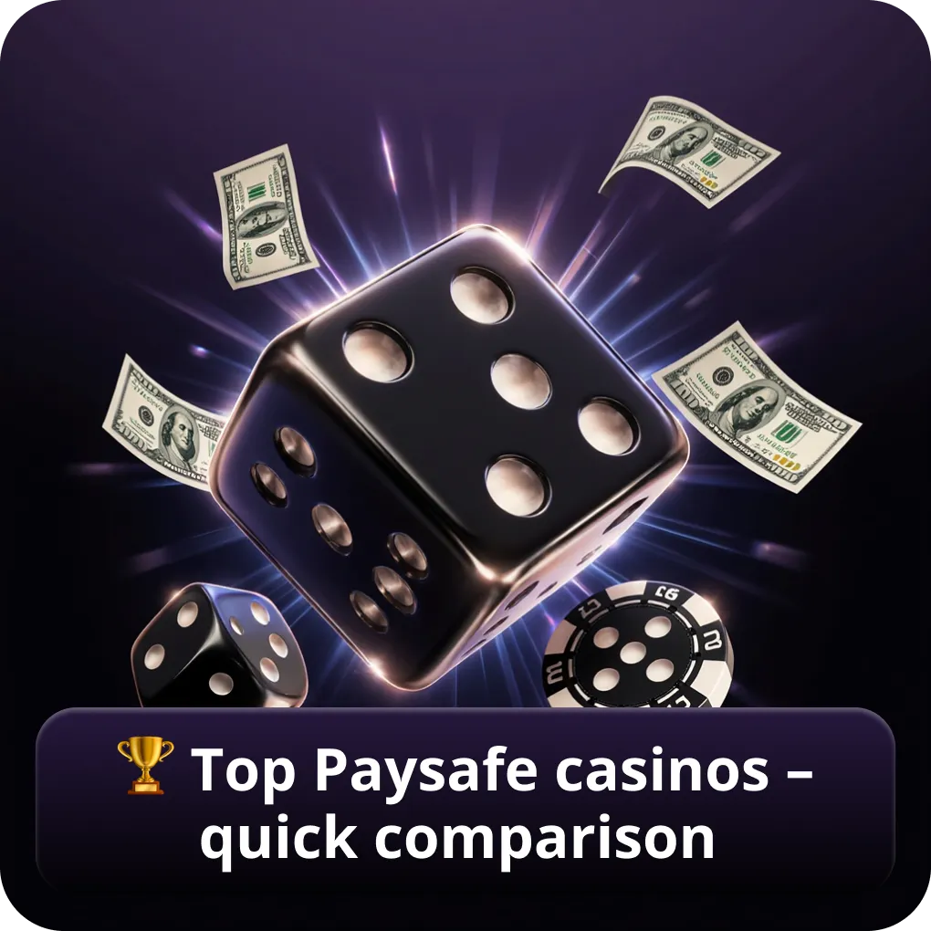 Top Paysafe casinos – quick comparison